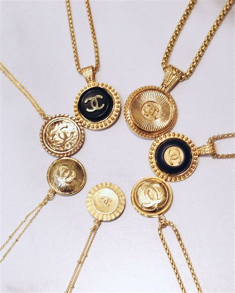 chanel buttons jewelry|vintage chanel button jewelry.